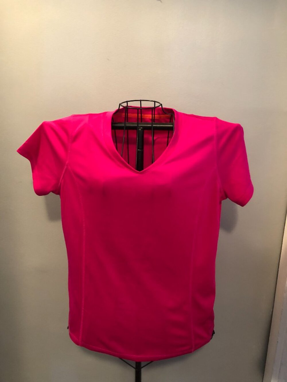 Made for Life Quick Dri LARGE Womens Pink Top 21" Pit to Pit #JS